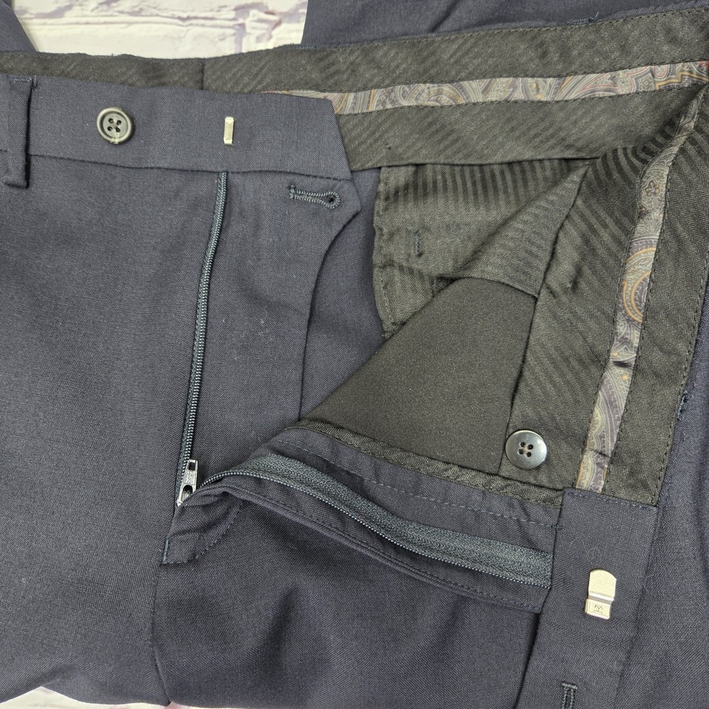 Ralph Lauren Green Label High Performance WOOL Pants Navy Mens Sz P38W X 30L N - Picture 4 of 15